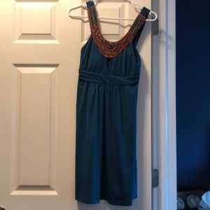 Turquoise beaded dress Candies